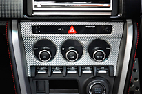 2x2 Silver Carbon A/C Control Panel for 86 & BRZ
