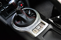 2x2 Silver Carbon Gearshift Panel for 86 & BRZ